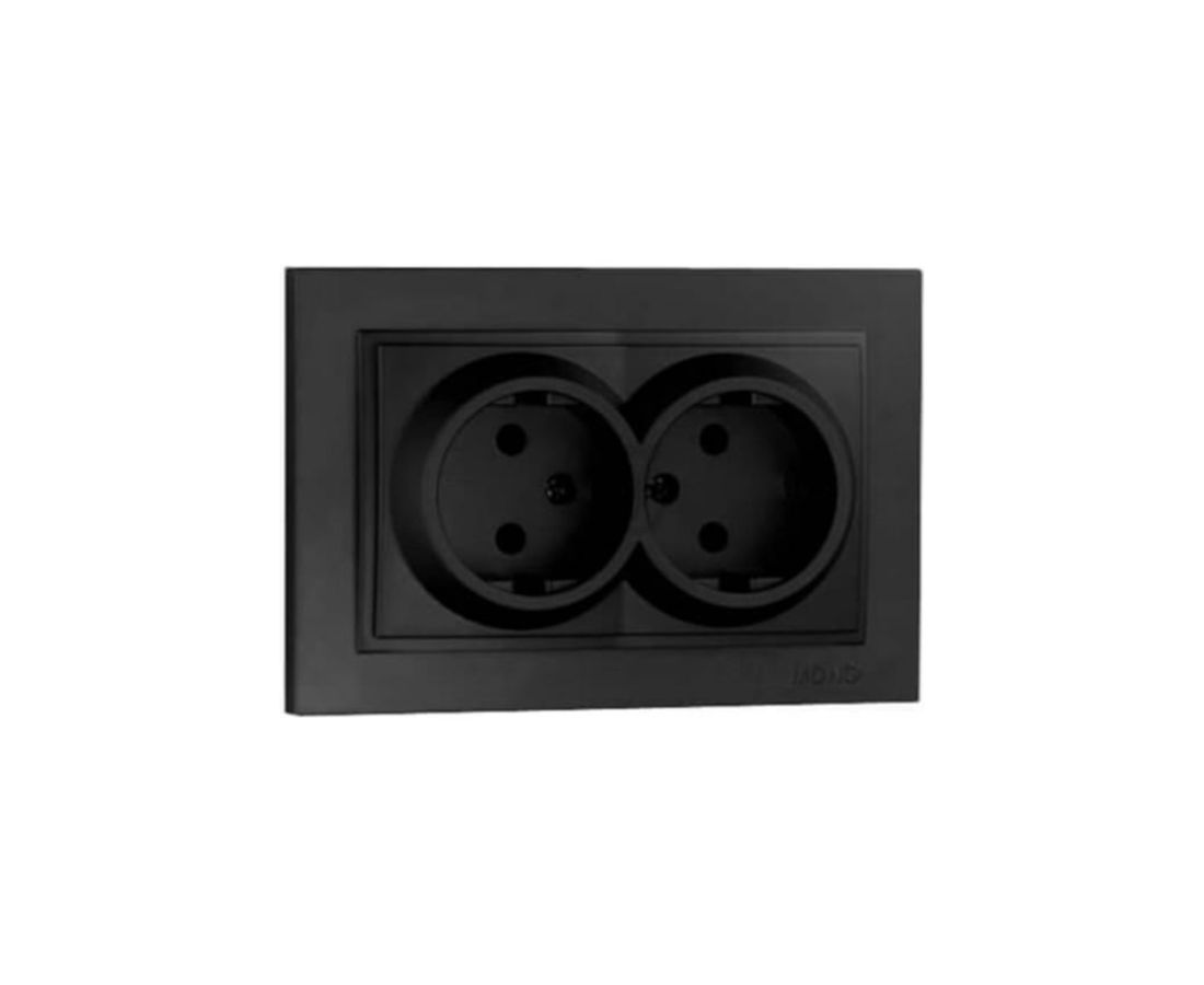 როზეტი ორიანი DESPINA Black - 102-202005-121 — როზეტები და ჩამრთველები